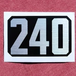 75-81 Husqvarna Husky Airbox Side Panel Cover Decal 240 Ahrma Vintage. Fixed Price $13.00.