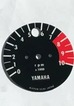 1971 Yamaha DT1 250 Enduro Tachometer Face Plate. Fixed Price $43.00.