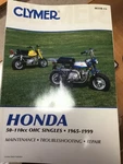 Clymer Repair Manual Honda 50-110CC Ohc Singles 1965-1999 M310-13 CM31013. Fixed Price $31.89.