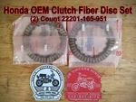 Clutch Fiber Disc Pair 22201-165-951 Honda Z50R CT70H SL70 XL70. Fixed Price $39.99.