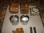 1964 Bsa Hornet 650 Pistons .40 Over Sized 10 Compression Ratio. Fixed Price $190.00.