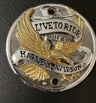 Eagle Iron Live To Ride Timer Cover 42585-90T. Fixed Price $50.00.