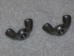Harley 1950-64 Panhead #66387-26 Dimpled Zinc Alloy Buddy Seat Wing Nuts 5/16-18. Fixed Price $9.75.
