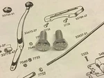 Harley Panhead Knucklehead Wl Servicar Shift Gate Bolts 1947-65 CP-1038 Oem 3738. Fixed Price $6.95.