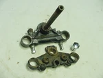 Triumph Bsa 1971 72 A65 T120 TR6 Triple Clamp Set Part # 97-4038 & 97-4036 Strig. Fixed Price $70.00.