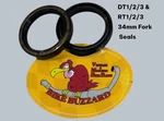 Yamaha Dt 250 RT1/2/3 360 34MM Fork Seals Replaces # 584-23145-50-00 New!. Fixed Price $15.00.