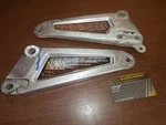 82 Honda Nighthawk Sca Genuine Footpeg Mount Holder Brace Plate Set. Fixed Price $21.00.