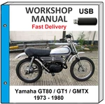 Yamaha GT80 GT1 Gmtx 1974 1975 1976 1977 1978 1979 Service Repair Shop Manual. Fixed Price $21.99.