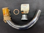 Aermacchi Harley Nos 65491-68P Head Pipe & 65836-68P Nut To Early 69 Rapido. Fixed Price $94.98.