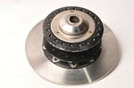 1974-1975 Kawasaki H1 H2 Z1 Front Wheel Hub And Rotor Assembly Nos Imperfect. Fixed Price $699.98.