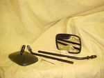 HARLEY,SPORTSTER,72-85 Xlx, Xlch Two, New Black Oe Type Mirrors.,die Cast,. Fixed Price $66.99.