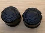 Harley Davidson Matte Black Willie G Front Nut Cover. Fixed Price $70.00.
