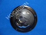 Black Flame Derby Cover 5 Hole Harley Dyna Softail Touring Fatboy Electra Glide. Fixed Price $59.95.