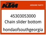Ktm Oem Part 45303053000 Chain Slider Bottom. Fixed Price $12.46.
