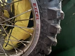03 Yamaha Front Wheel Hub Rim Assembly Rotor 110-90-19 19IN. Fixed Price $168.00.