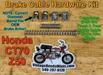 Brake - Springs Barrels & Adjuster Nuts Kit Honda CT70 Z50 Mini Trail. Fixed Price $22.00.