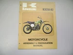 Oem Assembly And Preparation Manual Kawasaki KX250-A3 26G. Fixed Price $45.00.
