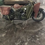 Harley Davidson Flathead Wla 1942 Maisto 1:18 Model Motorcycle. Fixed Price $85.00.