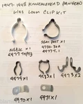 Harley 47-48 Knucklehead Panhead Main Wire Loom Clip & Clamp Kit 4730-30A 9977. Fixed Price $90.95.