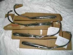 New Honda HM300 CB750 Exhaust Pipes Full Set Four Oem. Fixed Price $3600.00.