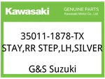 Kawasaki Oem Part 35011-1878-TX Stay,rr Step,lh,silve. Fixed Price $107.34.