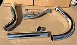 Chrome Harley 1948 - 1965 Panhead Header Pipes Exhaust System Piece Kit (1168). Fixed Price $195.00.