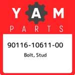 90116-10611-00 Yamaha Bolt, Stud 901161061100, New Genuine Oem Part. Fixed Price $20.66.