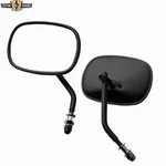 Black Rear-view Mirrors Plain-stamped Fit For Harley Replace 91875-77/91878-77. Fixed Price $22.99.