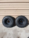 Front 8" Wheel Rim Set W/ 18X7-8 Tires Yamaha Raptor YFM90 2009-2013. Fixed Price $249.95.