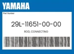 Yamaha Genuine Rod, Connecting 29L-11651-00-00. Fixed Price $91.01.