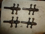 Used Original Ariel Square Four Set Of Rocker Lever With Spindles 912-49 898-49. Fixed Price $250.00.