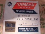 Genuine Nos Yamaha Piston Rings 1ST 0.25 Mm RT1B RT1MX 284-11611-10. Fixed Price $8.25.