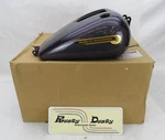 Harley Davidson Genuine Nos Fat Bob Gas Tank Purple & Grey 61586-04B. Fixed Price $999.99.
