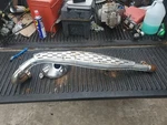 Yamaha YDS-3 YM1 YDS3C Big Bear Left Exhaust Header Muffler Pipe End Cap. Fixed Price $250.00.