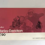 1973 Amf Harley-davidson Z-90 Owner P/n 99477-73. Fixed Price $65.00.