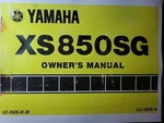 Yamaha Triple 3J2 Motorcycle 1979 Bike XS850G XS850SG Owners Manual. Fixed Price $158.99.