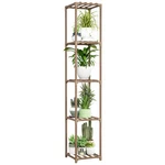 Bamworld Corner Plant Stand Indoor Tall Shelf 5-TIER Wood Holder For. Fixed Price $43.18.