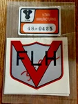 Harley Oil Tank Decals 1956 1960 Panhead Flh Water Transfer Type H-d 61776-56. Fixed Price $7.95.