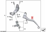 Genuine Bmw K49 0D13 0D23 0D33 0D43 Clutch Lever 32728553801. Fixed Price $63.95.