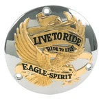Live To Ride Chrome Clutch Derby Cover 70-98 Harley Shovelhead Evolution 78133. Fixed Price $97.00.