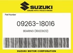 Suzuki Genuine Bearing (18X23X22) 09263-18016. Fixed Price $23.83.
