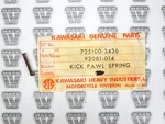 Kawasaki Nos New 92081-014 Kick Pawl Spring G3 G4 G5 Mc Kd Ke Kh Kv Km. Fixed Price $5.99.