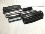 Harley Knucklehead Wl Ul Vl Chrome Spirals & Grips W/ Logo 1935-48 Oem# 3312-35. Fixed Price $159.95.