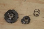 Harley/ Aermacchi, 73 Z And X90, #33346-68P, Starter Gear, Ratchet, Spring. Fixed Price $29.00.