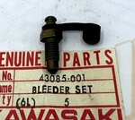 Kawasaki Nos New 43085-001 Bleeder Set Z1 H1 H2 S2 S3 Ar Ej El En Ex Ke Kh Kl. Fixed Price $27.22.