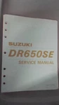 Suzuki Oem Factory Service Manual 1996 DR650SE 99500-46030-03E. Fixed Price $42.94.