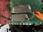 98-06 1998 Ktm 125 Sx Oem Radiator Set Right Left Cooling Reservoir Fill Louvers. Fixed Price $80.00.