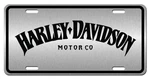 Harley Black On Brushed Aluminum Metal Vanity License Plate Tag Man Cave Gift. Fixed Price $18.77.
