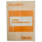Suzuki RM125 Owners Maintenance Manual, 99011-27C50-03A. Fixed Price $13.99.