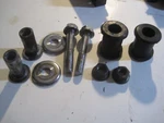 84-85 Honda Sabre VF700S Muffler Grommet Mounting Bolt Nut Set Of 2. Fixed Price $10.00.